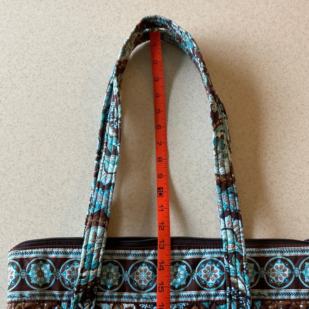 Vera Bradley Java Blue Tote Bag Made in USA - Picture 12 of 16
